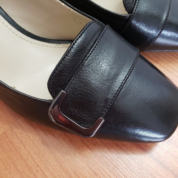 Naturalizer N5 Comfort Interest Pumps Black Genuine Leather Sz 7.5 - Picture 9 of 12